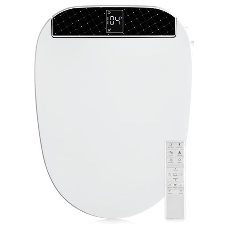 Electric Heated Bidet Toilet Seat With Remote (Elongated)