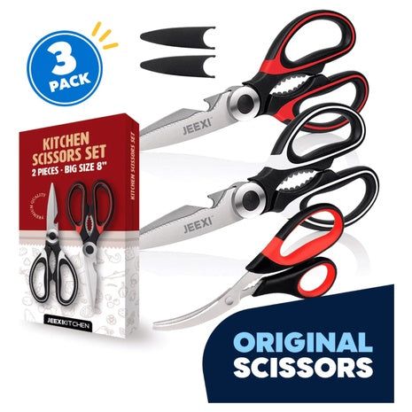 3-Piece Ultra-Sharp Premium Heavy Duty Kitchen Scissors