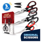 3-Piece Ultra-Sharp Premium Heavy Duty Kitchen Scissors