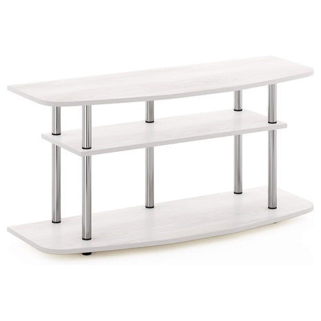 Furinno Frans Turn-N-Tube 3-Tier TV Stand For TV Size Up To 46''