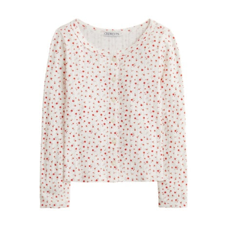Girls' Pointelle Cardigan