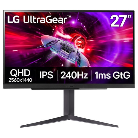 27" LG UltraGear 27GR83Q-B WQHD 240Hz 1ms HDR IPS Gaming Monitor