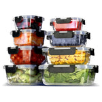 16 Piece Glass Food Storage Containers with Lids