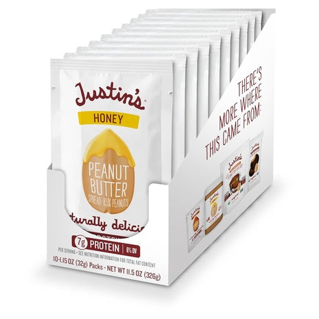 10 Justin’s Honey Peanut Butter Squeeze Packs