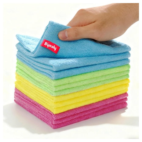 12-Pack Byesly Microfiber Cleaning Cloth