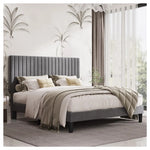 Willa Arlo Interiors Upholstered Platform Bed W/ Headboard