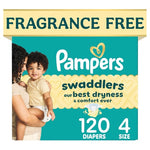 120 Pampers Swaddlers Size 4 Diapers