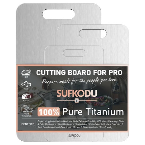 3-Piece Double-Sided Non-toxic Titanium Cutting Boards
