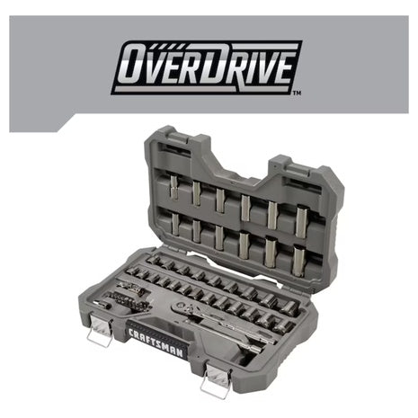 Craftsman OVERDRIVE 49-Piece Gunmetal Chrome Mechanics Tool Set