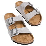 Grey Birkenstock Arizona 2 Buckle Sandals