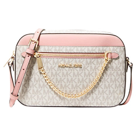 Michael Kors Women's Jet Set Large Logo Crossbody Bag