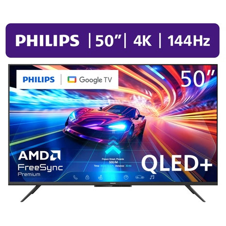 Philips 50” 144Hz QLED+ 4K Google Smart TV