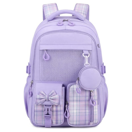 Girls School Backpack With Coin Purse