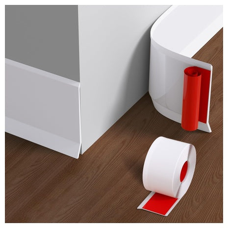 4" X 20ft Flexible Baseboard Molding Trim