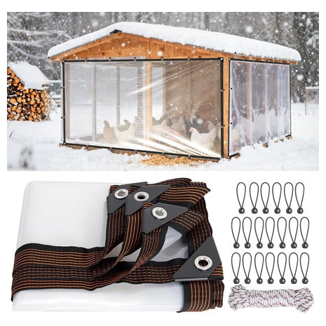 6.6ft X13ft Waterproof Durable Chicken Coop Cover
