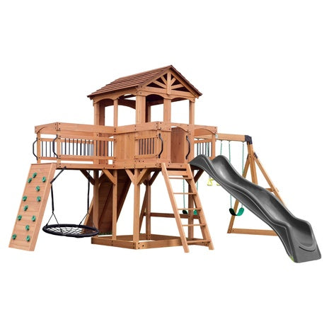 Backyard Discovery Sterling Point Cedar Wood Swing Set