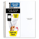 1-Subject Five Star Spiral Notebook + Study App