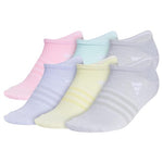 6 Pairs Adidas Kids Superlite No Show Socks