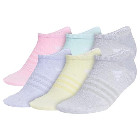 6 Pairs Adidas Kids Superlite No Show Socks