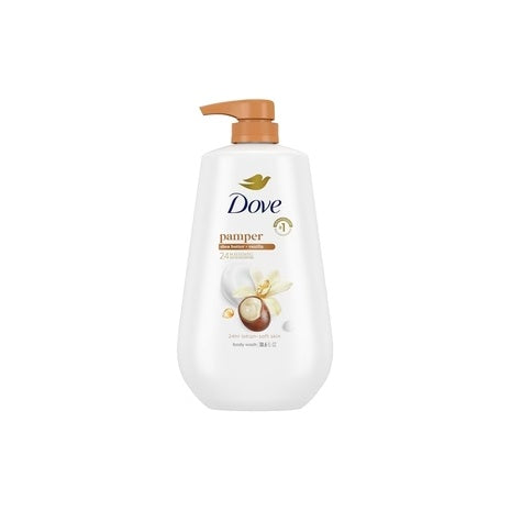 3 Bottles Dove Pamper Shea Butter & Vanilla Lotion Body Wash