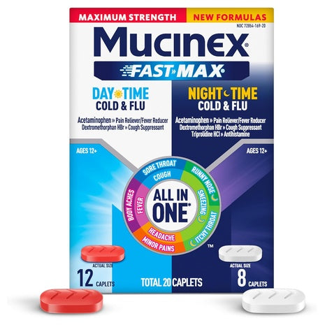 Mucinex Maximum Strength Day & Night Cold & Flu Medicine