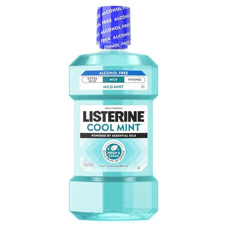 1-L Listerine Zero Alcohol Mouthwash (Cool Mint)