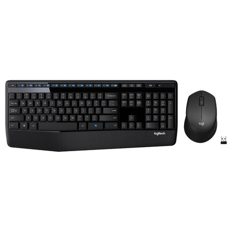 Logitech Wireless Full-Size Keyboard with Palm Rest & Mouse Combo