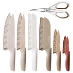 7-Piece Astercook Stainless Steel Chef Knife Sets W/ 6-Blade Guards