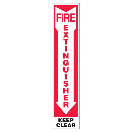Fire Extinguisher Keep Clear Sign