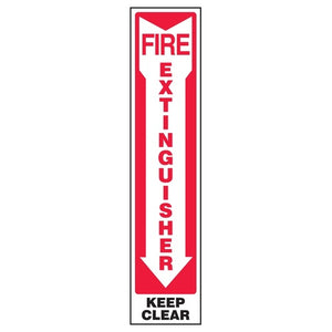 Fire Extinguisher Keep Clear Sign