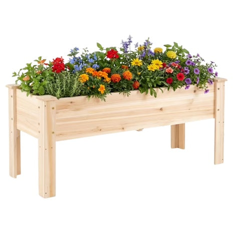 Costway Raised Garden Bed Elevated Planter Box