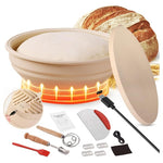 Heating Sourdough Bread Proofing Basket Set