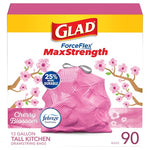 90 Glad ForceFlex MaxStrength 13-Gallon Trash Bags