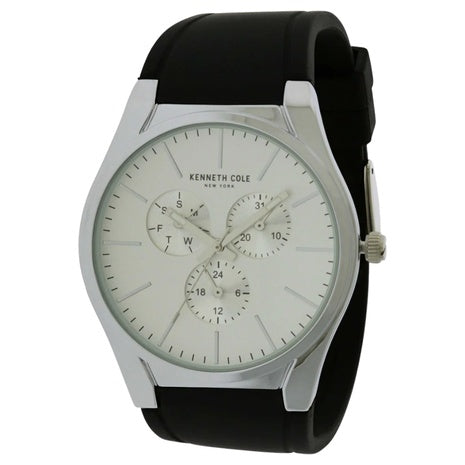 Kenneth Cole 44.0 Mm Quartz Silver Dial Men's Watch