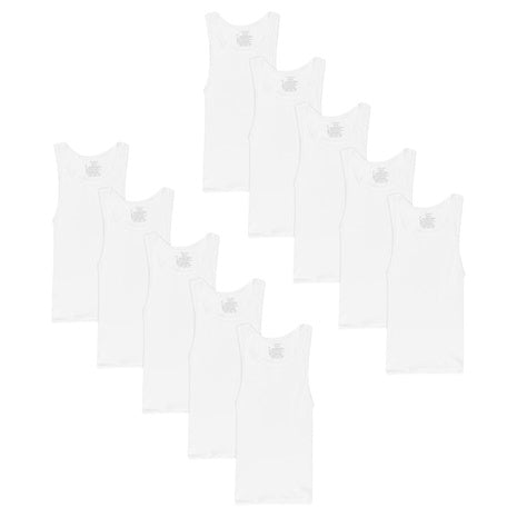 10-Pack Hanes Boys Tank Undershirts