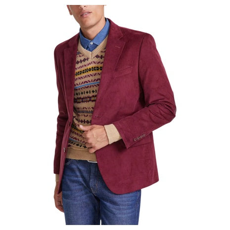 Nautica Men's Modern-Fit Corduroy Elbow Patch Sport Coat