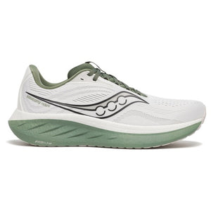 Saucony Men's Ride 18 White Olivine Road Running Shoes