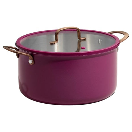 8-Qt Carote Full Clad Tri Ply Stainless Steel Stock Pot with Lid (3 Colors)