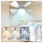 Socket Ceiling Fan with Lights