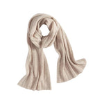 100% Cashmere Ribbed Scarf
