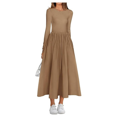 Long Sleeve Midi Dress (8 Colors)