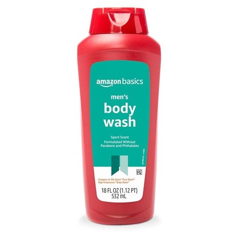18oz Amazon Basics Men's Sport Scent Soap Body Wash