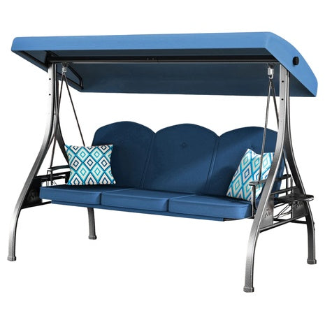 Arlmont & Co. 800lbs Outdoor Porch Patio Swing With Canopy