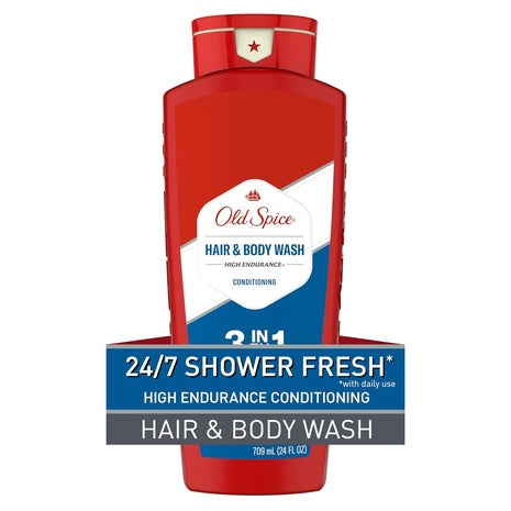 Old Spice High Endurance 2-in-1 Hair & Body Wash (24oz)
