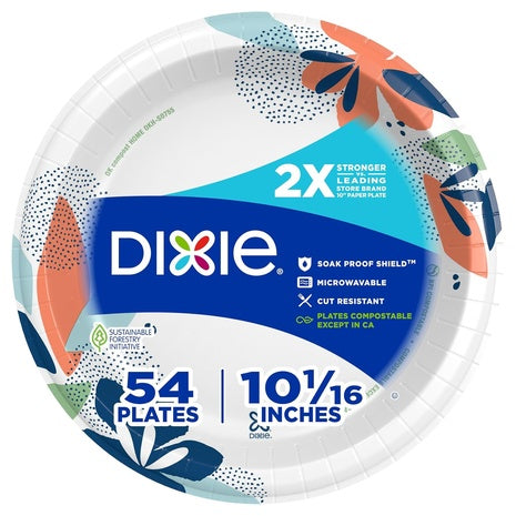 54 Dixie 10" Large Paper Plates