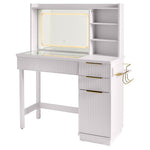 Better Homes & Gardens Lillian Vanity Desk W/ LED Lighted Mirror