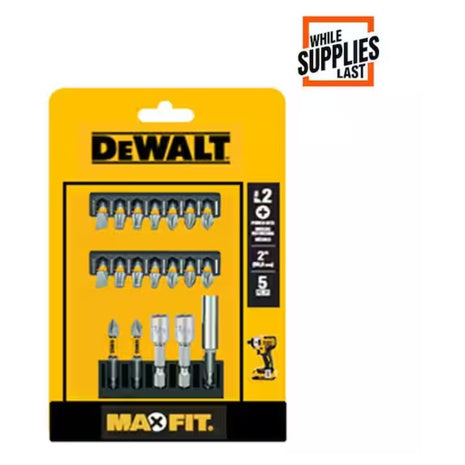 19-Piece DeWALT Maxfit 1" Carbon Steel Driving Bit Set