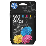 4-Pack HP 3JB41AN 910 CMY And 910XL Black Ink Cartridge