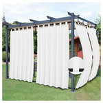 2-Pack 54"W X 84"L Detachable Easy-Going Patio Curtains