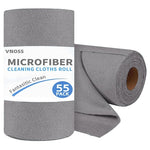 55-Pack 11" X 9" Microfiber Cleaning Cloth Roll